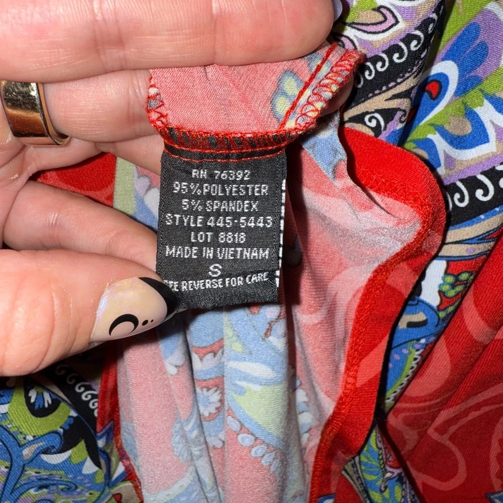 Snap Red Paisley Maxi Dress - Picture 7 of 8